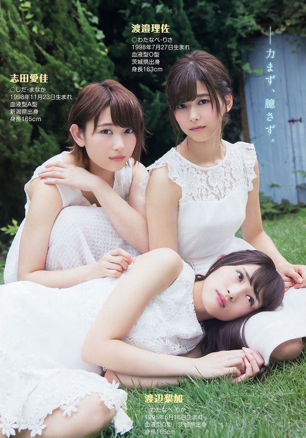 Sakazaka 46 Watanabe Rika Watanabe Risa Sugai Yuka Moriya Akane Shida Aika [Jovem Animal] 2016 No.18 Photo Magazine