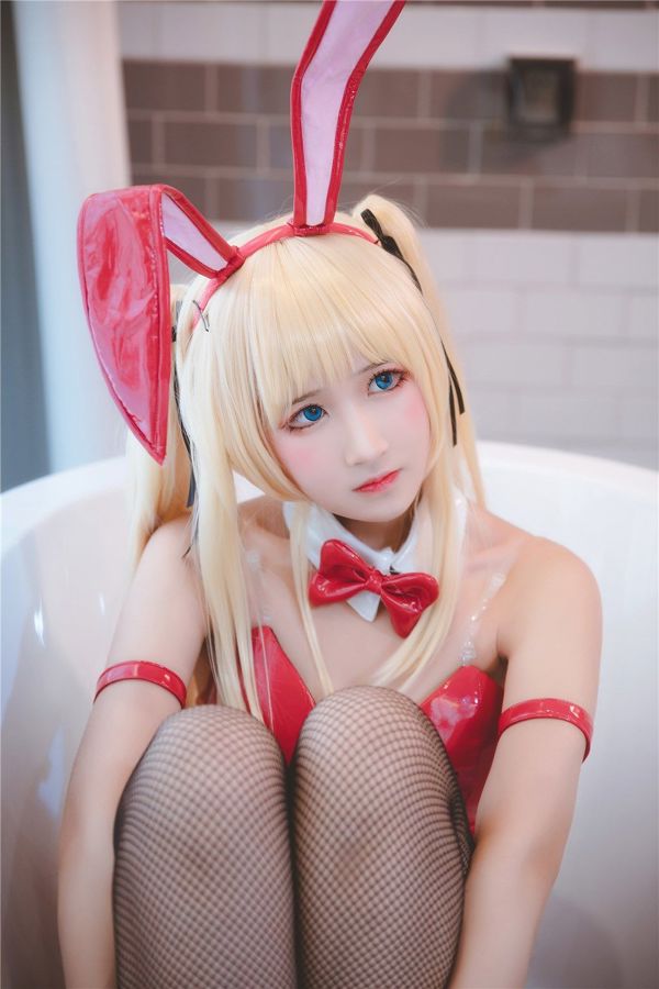 [Cosplay] Weibo Girl Three Degrees_69 - Black Silk Bunny Girl