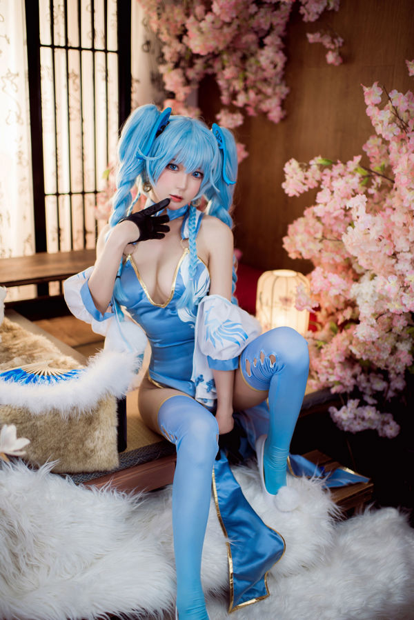 [Net Red COSER Photo] Anime blogger A Bao is also a rabbit girl-Girls Frontline PA15 Delphinium Mei