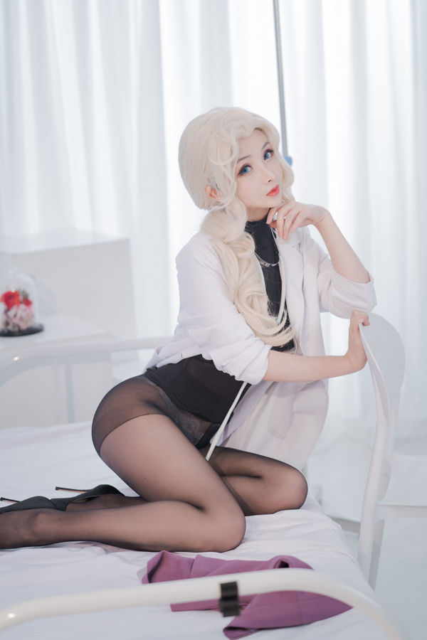 [Net Red COSER] COS Welfare rioko Ryoko - the school doctor big sister in see-through outfit