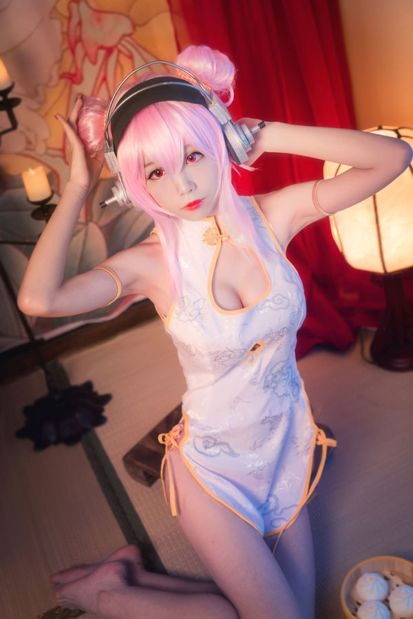 [Cosplay Photo] Anime blogger Shui Miao aqua - Soniko Cheongsam