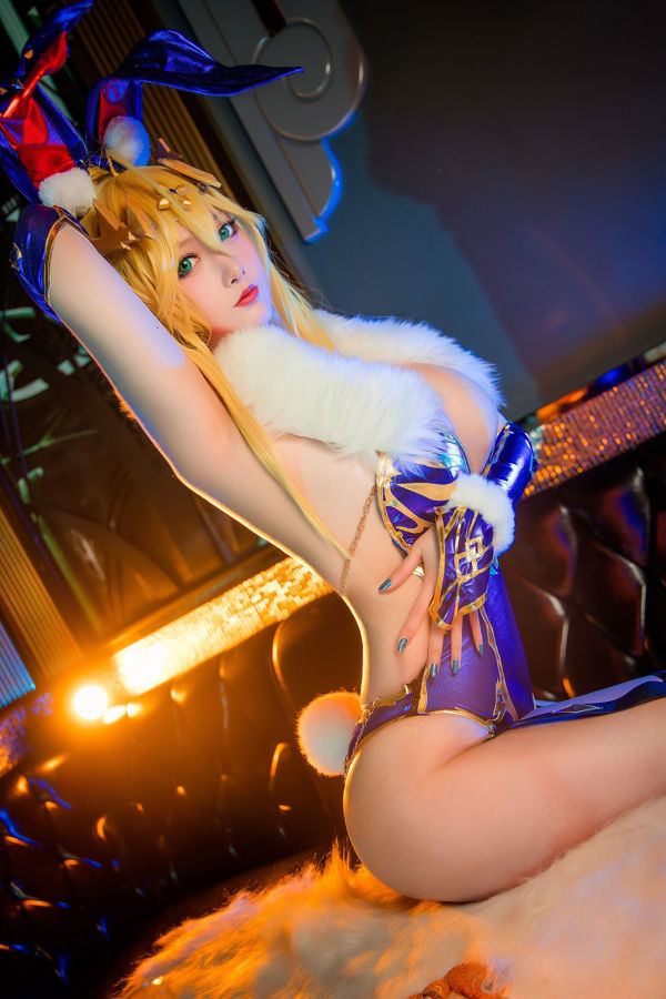[Net Red COSER] Coser giá trị cao Nian Nian_D - White Gun Bunny Girl