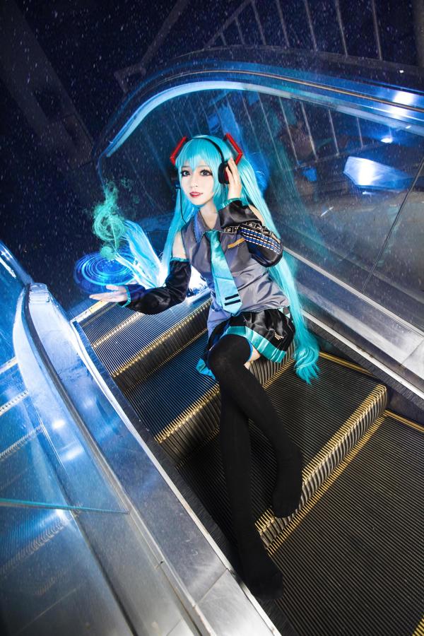 [Cosplay foto] Leuk meisje Bai Yizi leider - VOCALOID