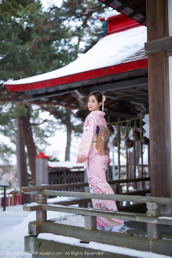 Cat Bao "Traditional Kimono and Pink Bikini" [秀人XIUREN] No.1228