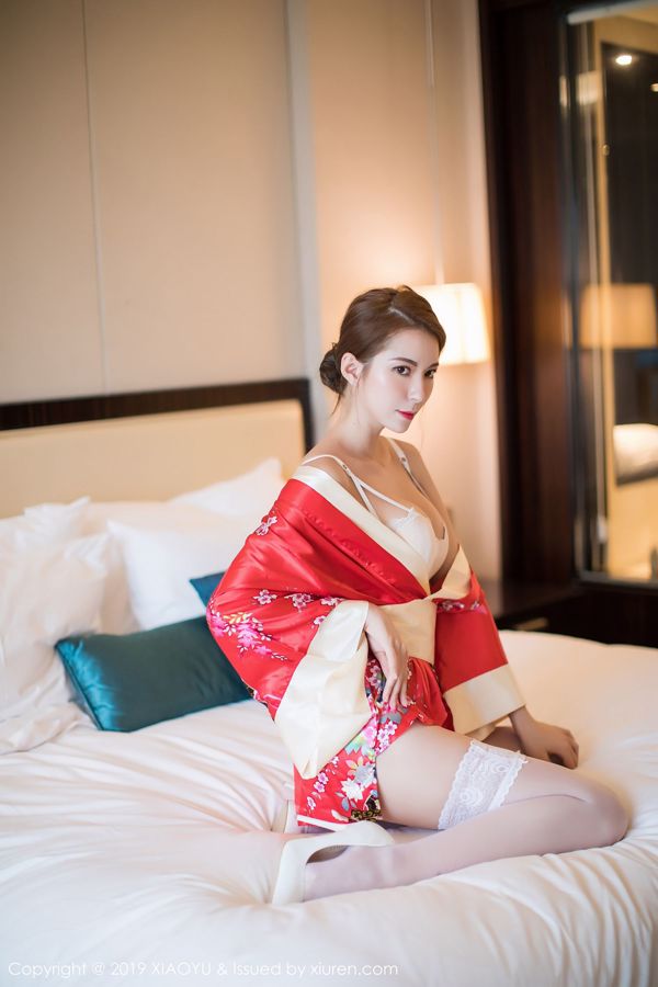 Tragen Sie Chen Liangling "Sexy Kimono + Spitze Schöne Beine Private Verzauberung" [XiaohuajieXIAOYU] Vol.014