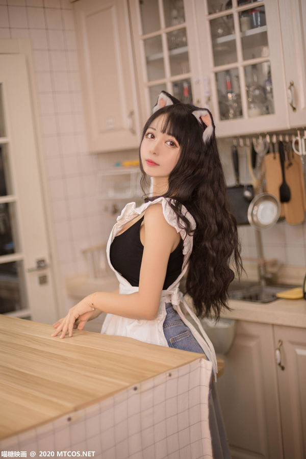 [หนังแมวเหมียว] VOL.296 Black Cat OvO Kitchen Cat Girl