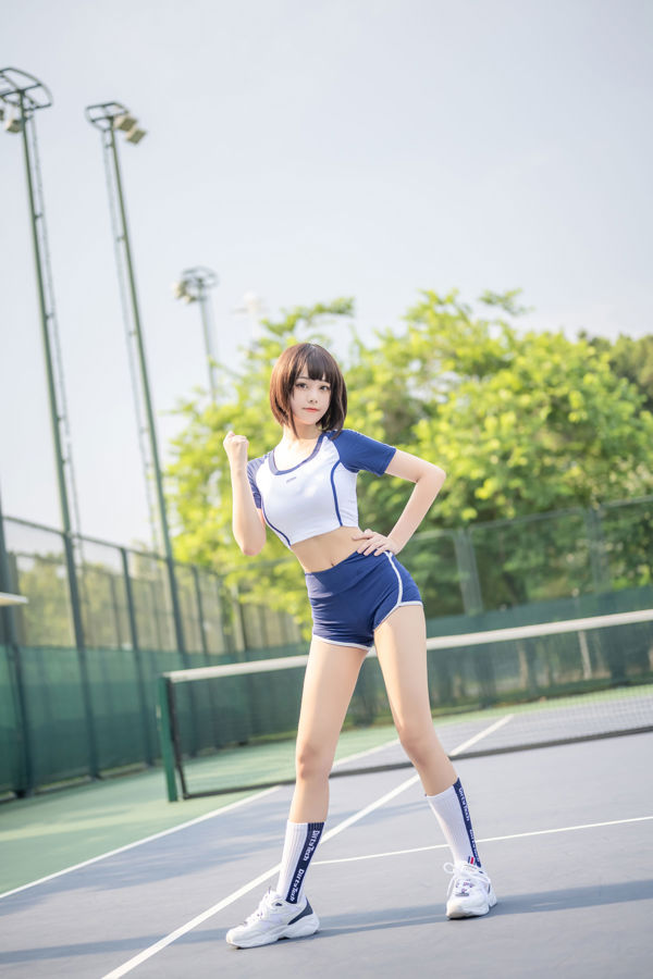 [Net rode COSER-foto] Schattige Miss Sister Honey Cat Qiu - Gymnastiek