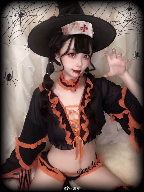 Weibo Coser Shima Aoi "Diabo do Dia das Bruxas"