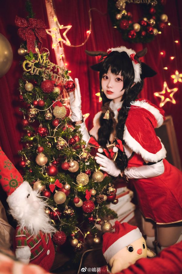Belleza de Weibo Coser Shima Aoi "Azur Lane, Big Tide, Reno y regalos de Navidad"