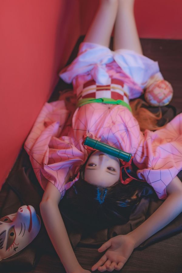 桜桃喵《灶門祢豆子》 [COSPLAY美女]