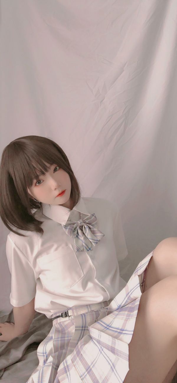 [Cosplay] Linda chica es Qing Shui - colegiala jk