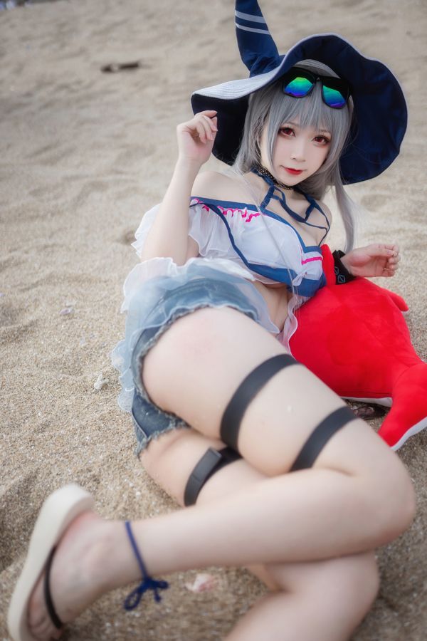 [Cosplay] Anime blogger Sakuraro sauce w - Skadi Swimsuit