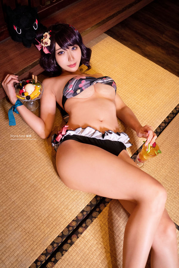 [COS福利] Hane Ame 雨波写真 - 北斋泳装