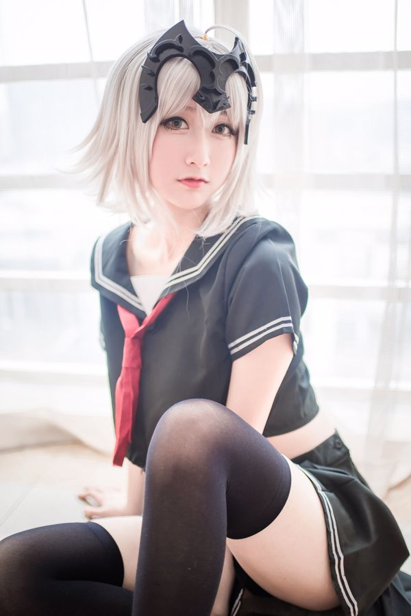 COSER Populer Cottonwood OwO "Jan of Arc (Black)" [Kesejahteraan COSPLAY]