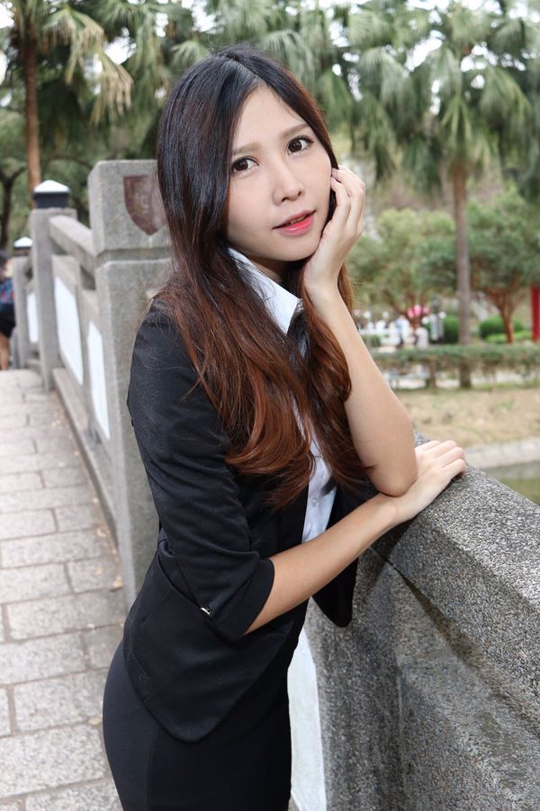 [Taiwan tendermodel] Zooey "Chinese University OL Black Silk Legs"